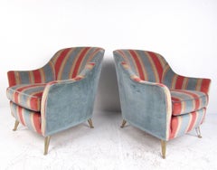 Italian Modern Lounge Chairs in the Style of Gio Ponti