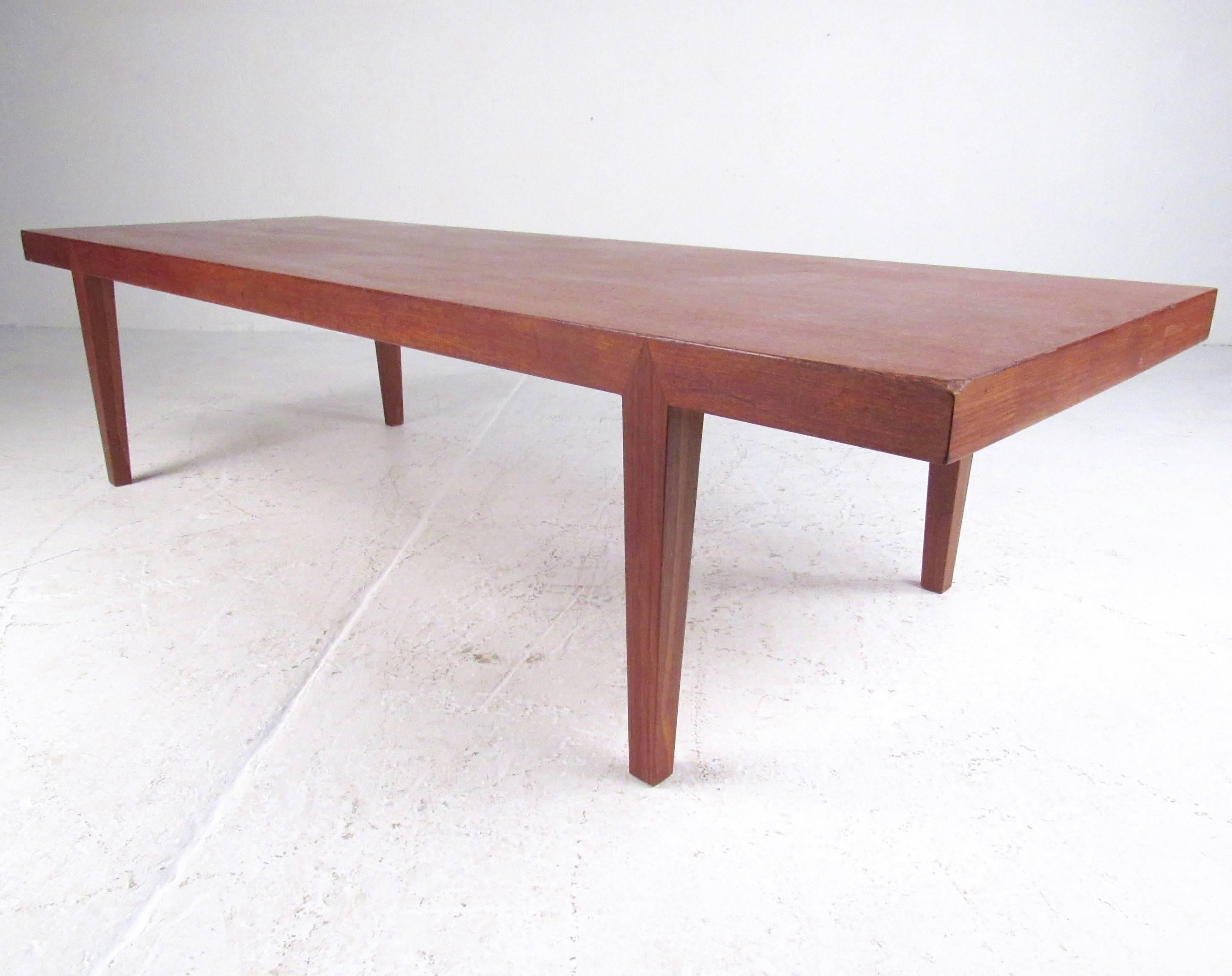 scandinavian teak coffee table