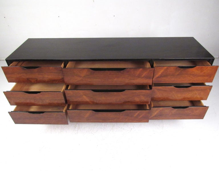 Mid Century Modern Nine Drawer Credenza By Stanley Furniture For American Mid Century Modern Nine Drawer Credenza By Stanley Furniture For