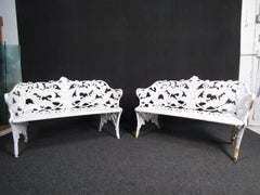 Floral Cast Iron Benches