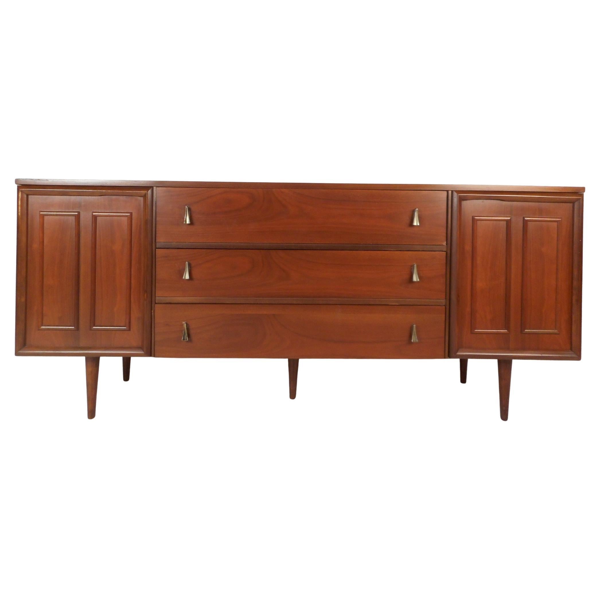 Mid-Century Modern Walnut Dresser