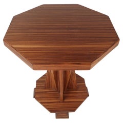 Beautiful Contemporary Modern Custom-Made Octagonal End Table