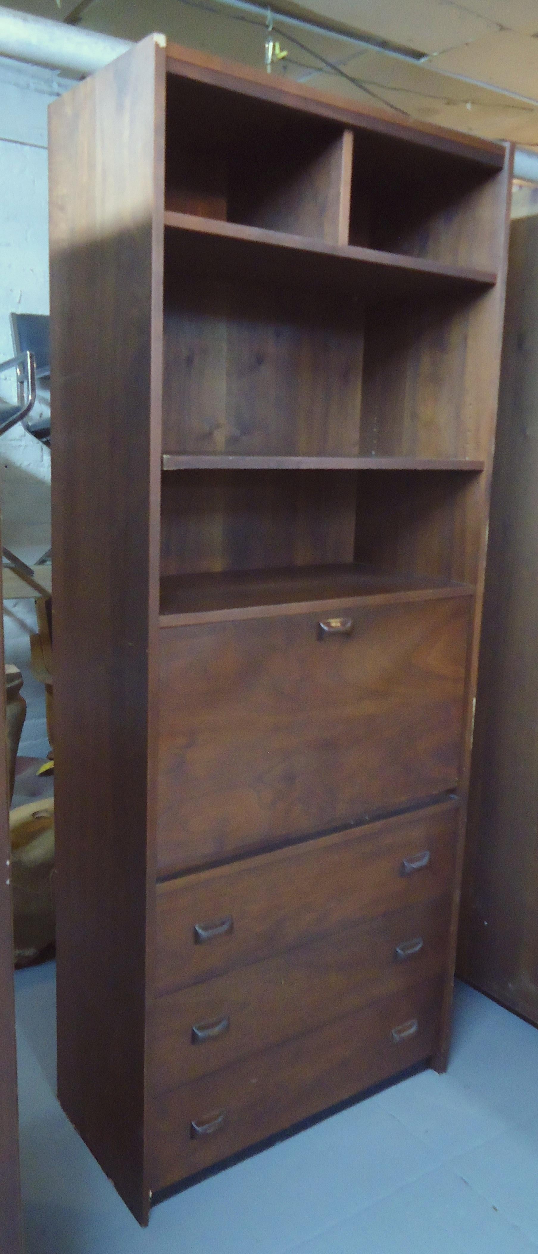 Tall Midcentury Bookcase '1 of 3' For Sale 2