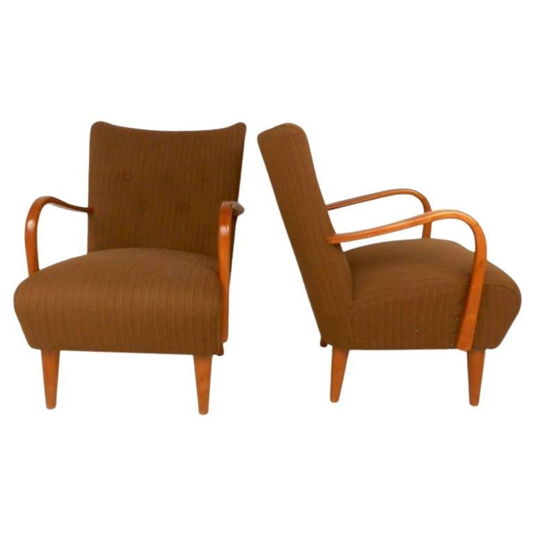 Pair of Vintage Italian Armchairs For Sale
