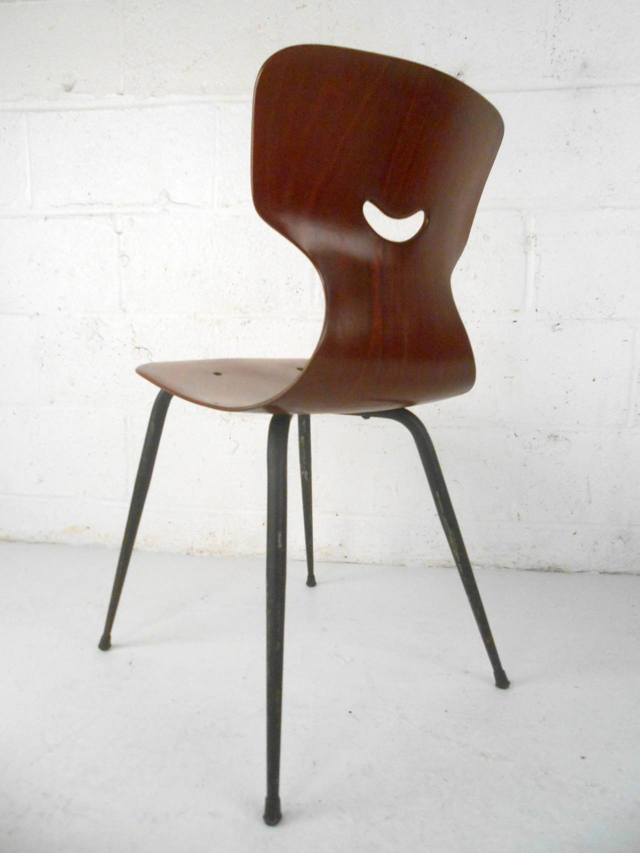 Five Adam Stegner Sculpted Dining Chairs for Pagholz Flötotto For Sale 1