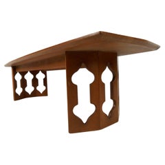 Tavolino vintage con base scultorea