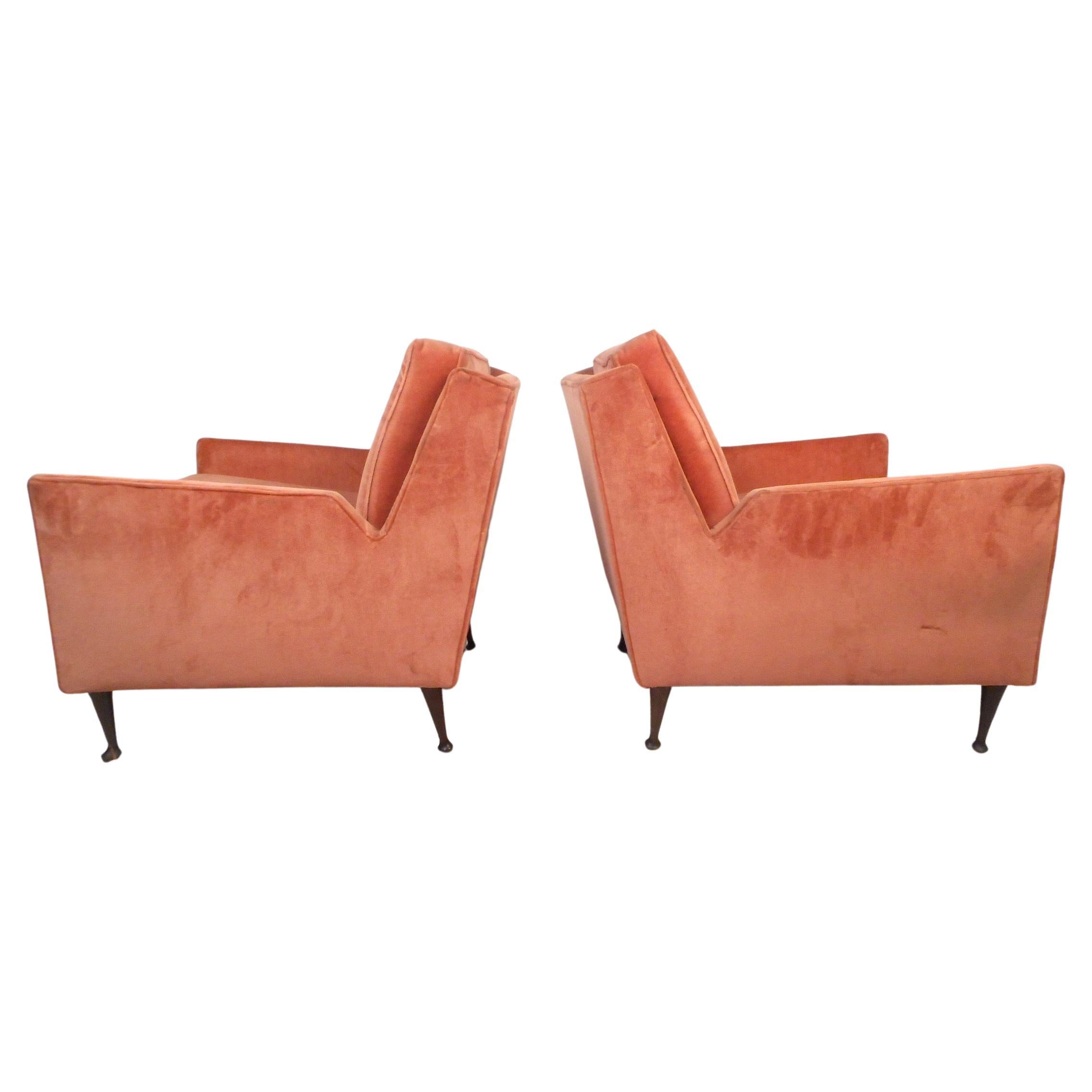 Pair of Midcentury Lounge Chairs after McCobb