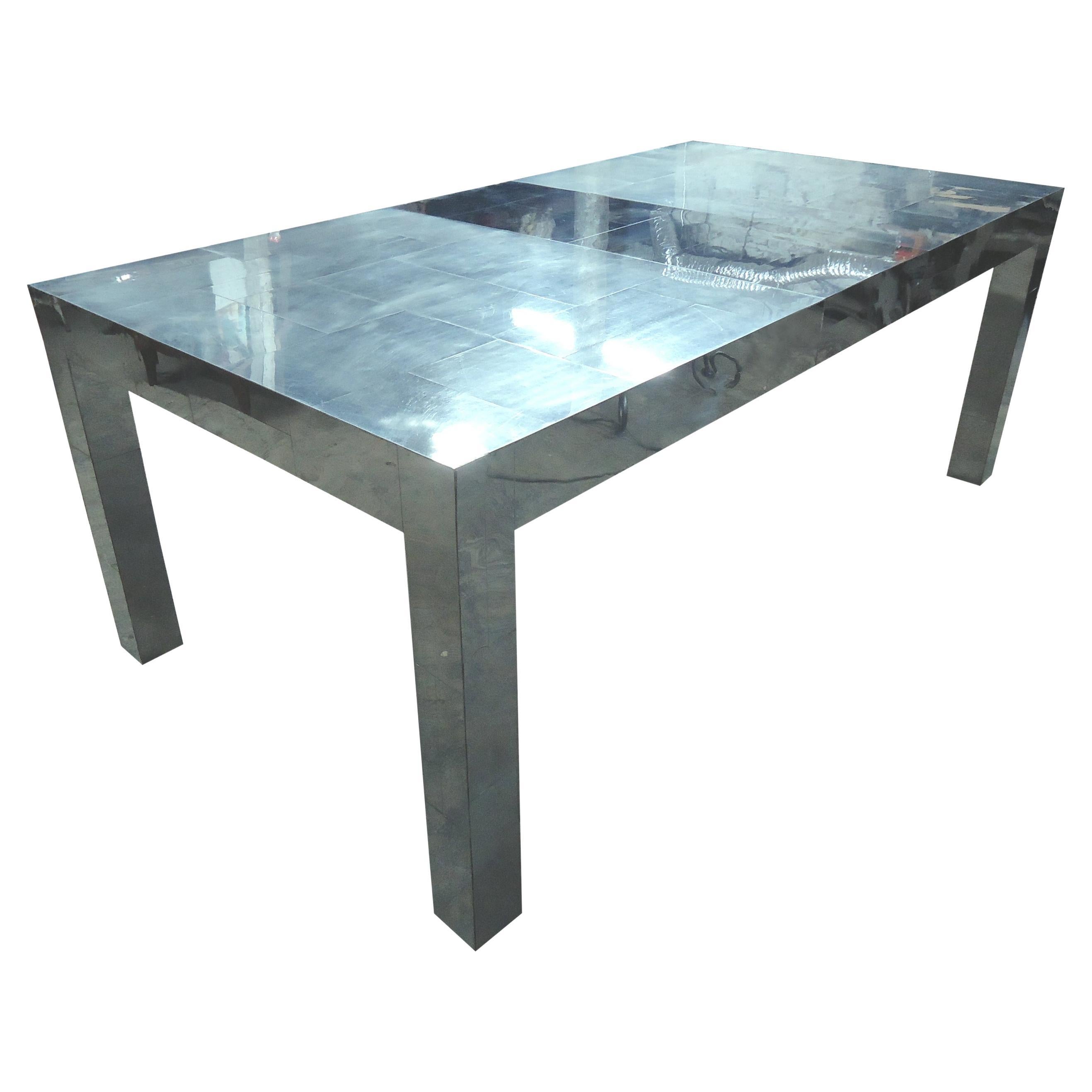 Table de salle à manger Cityscape de Paul Evans avec feuille en vente