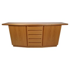 Bowed Front Mid-Century Credenza by Skovby Mobelfabrik