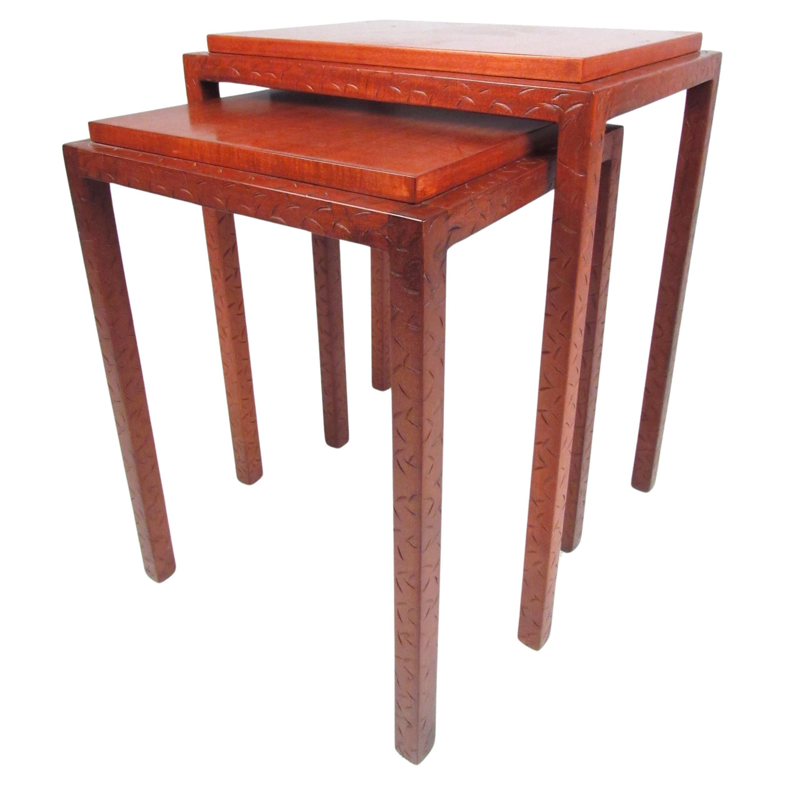 Midcentury Rosewood Nesting Tables For Sale