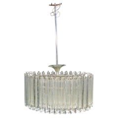 Vintage Glass Chandelier in the Style of Camer