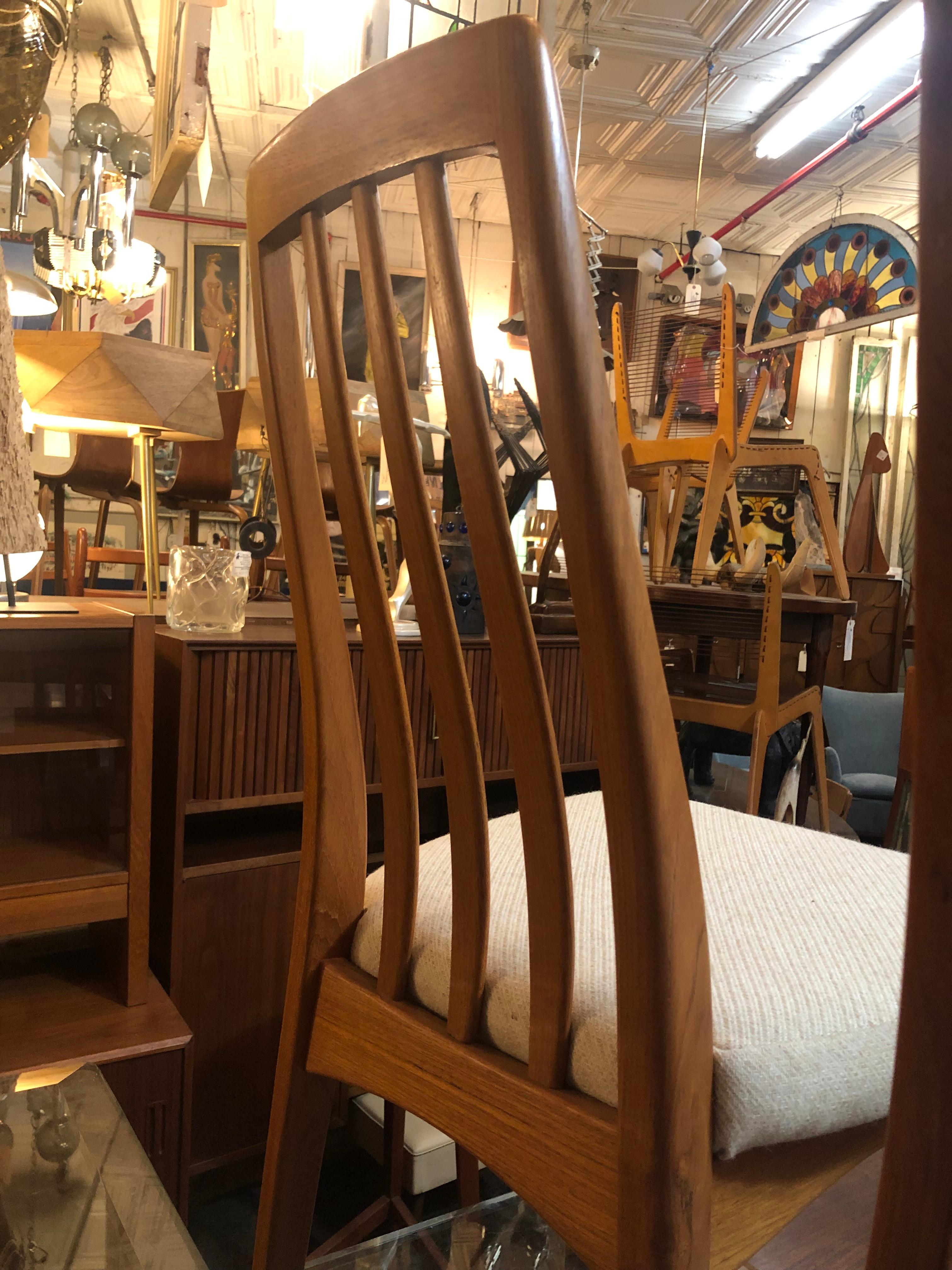 danish teak dining table and chairs