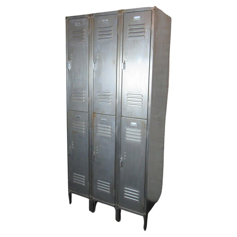 Set of Large Industrial Lockers For Sale