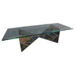 Mesa baja de cristal Paul Evans