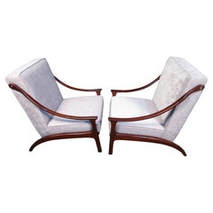 Arne Hovmand Olsen designed Sloped Arm Lounge Chairs