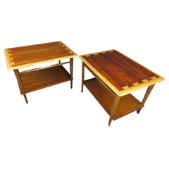 Vintage Pair of Mid-Century Modern Side Tables by Lane