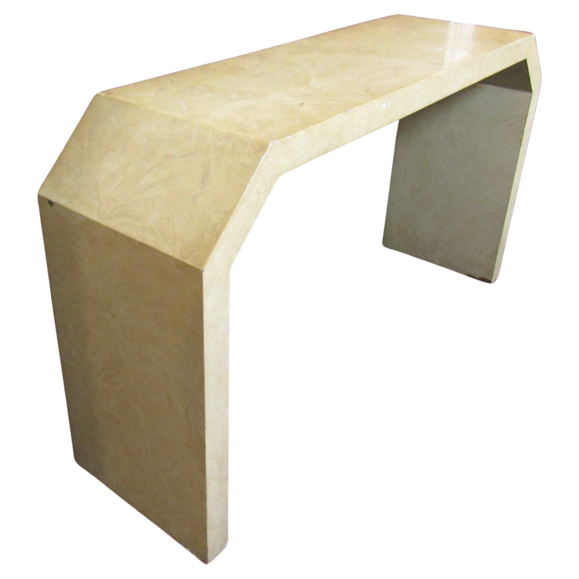 Marble Style Console Table
