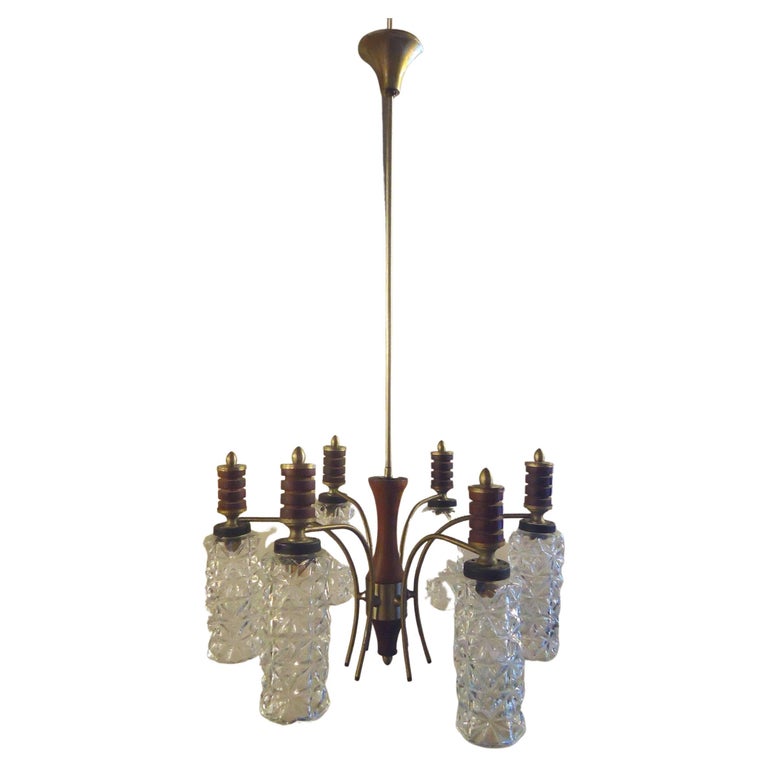 Cut Glass Chandelier For Sale at 1stDibs