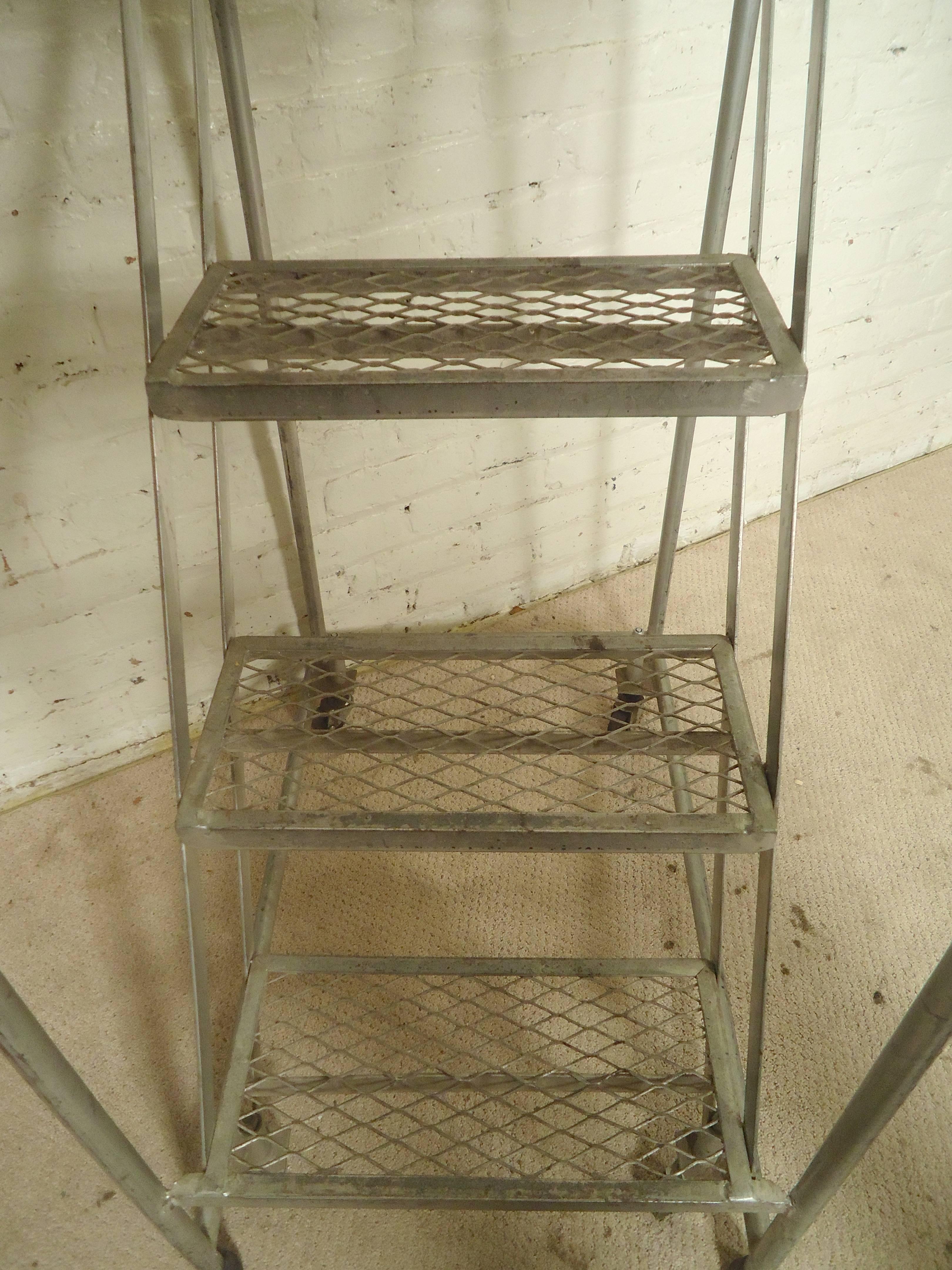 Vintage Factory Step Ladder 3