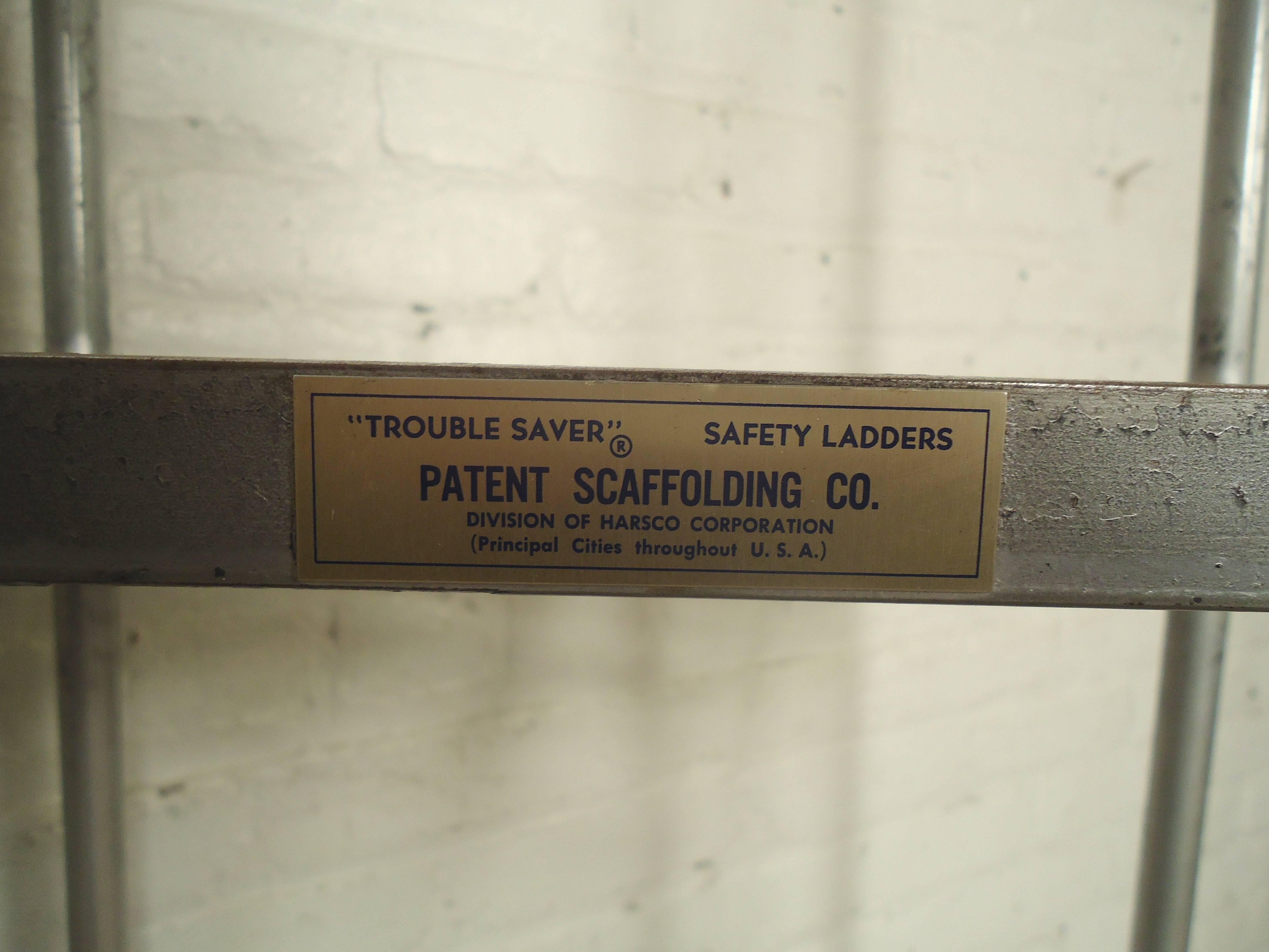 20th Century Vintage Factory Step Ladder