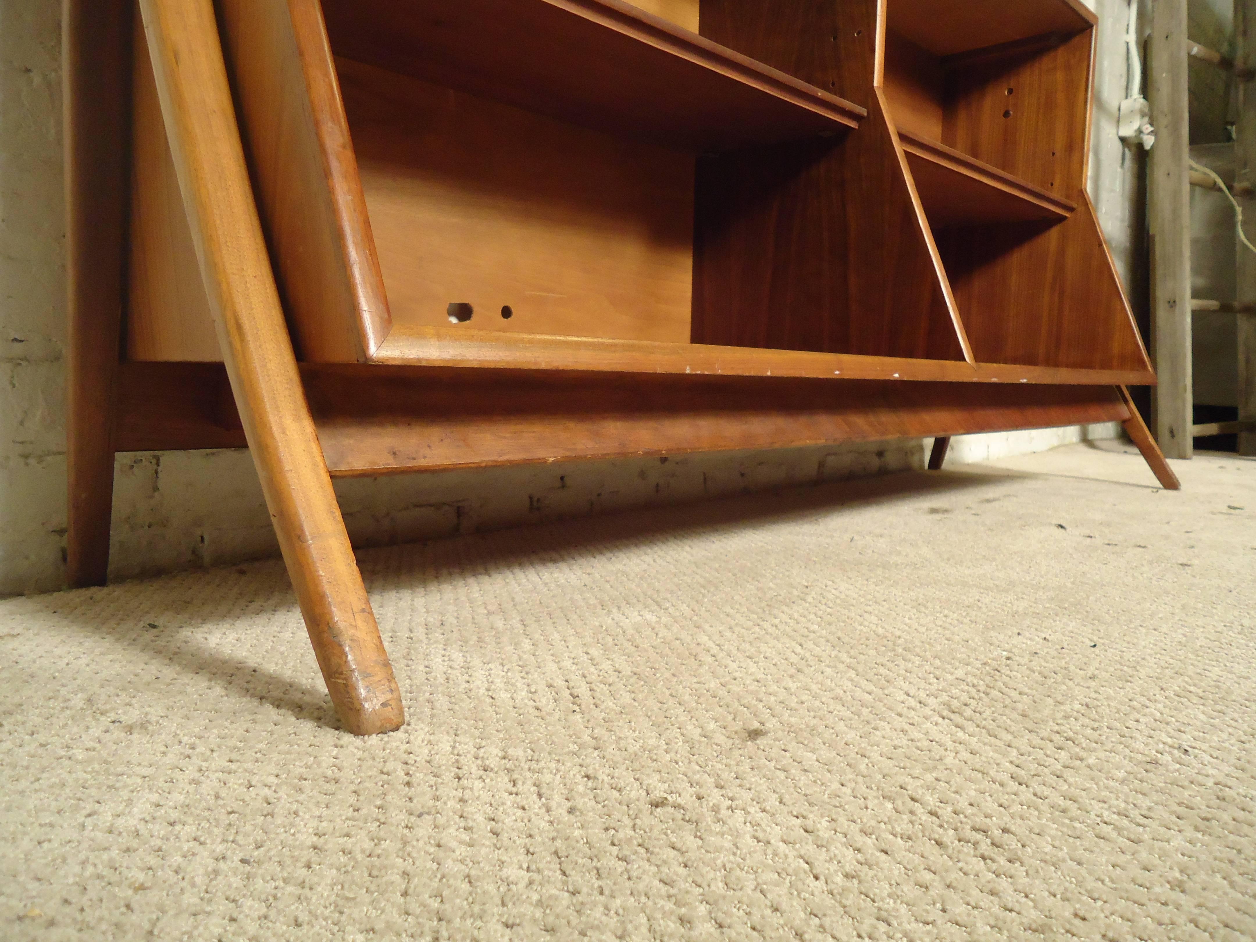 Mid-20th Century Striking Bookcase by Stewart McDougall and Kipp Stewart