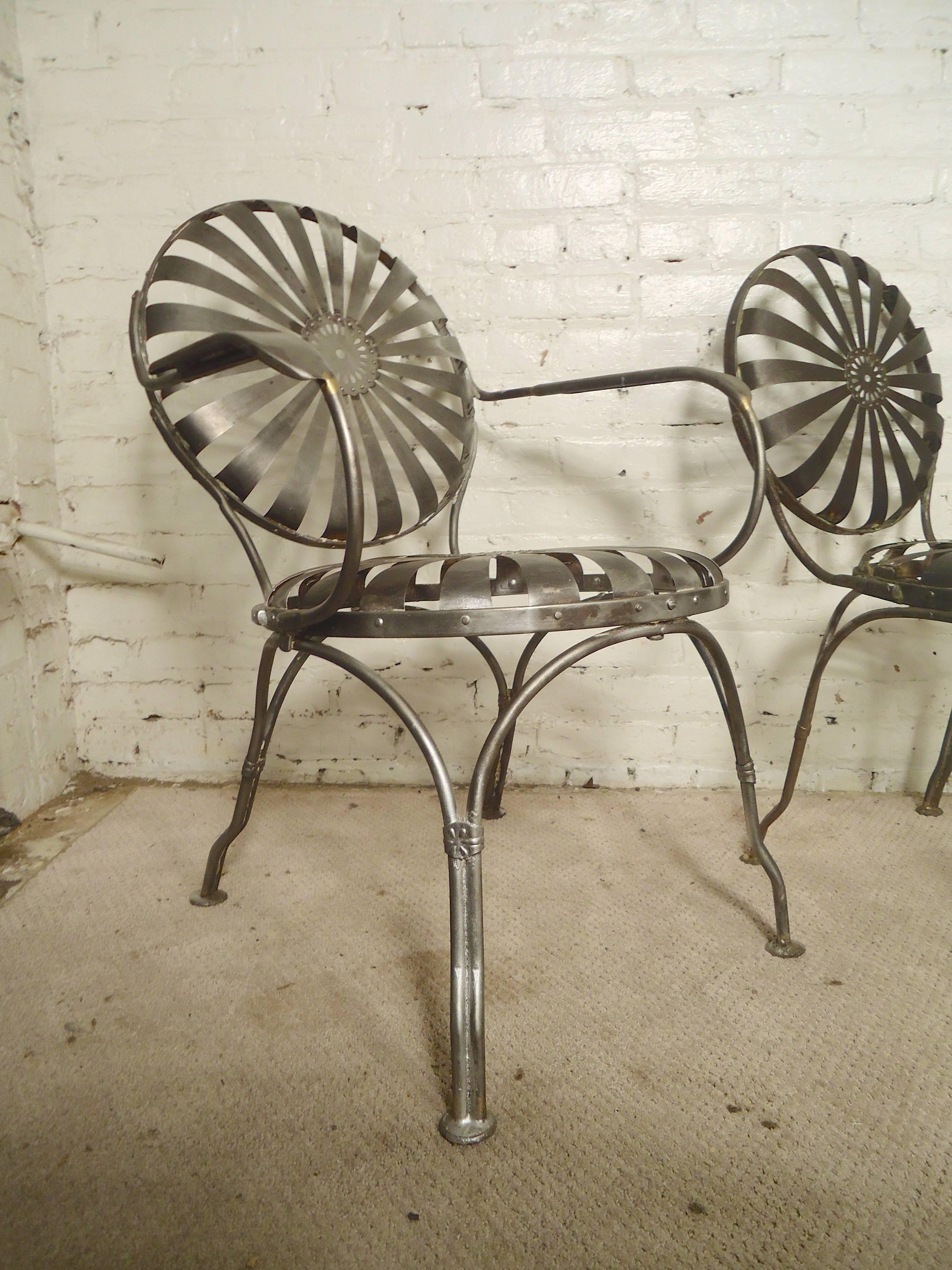 francois carre sunburst chairs