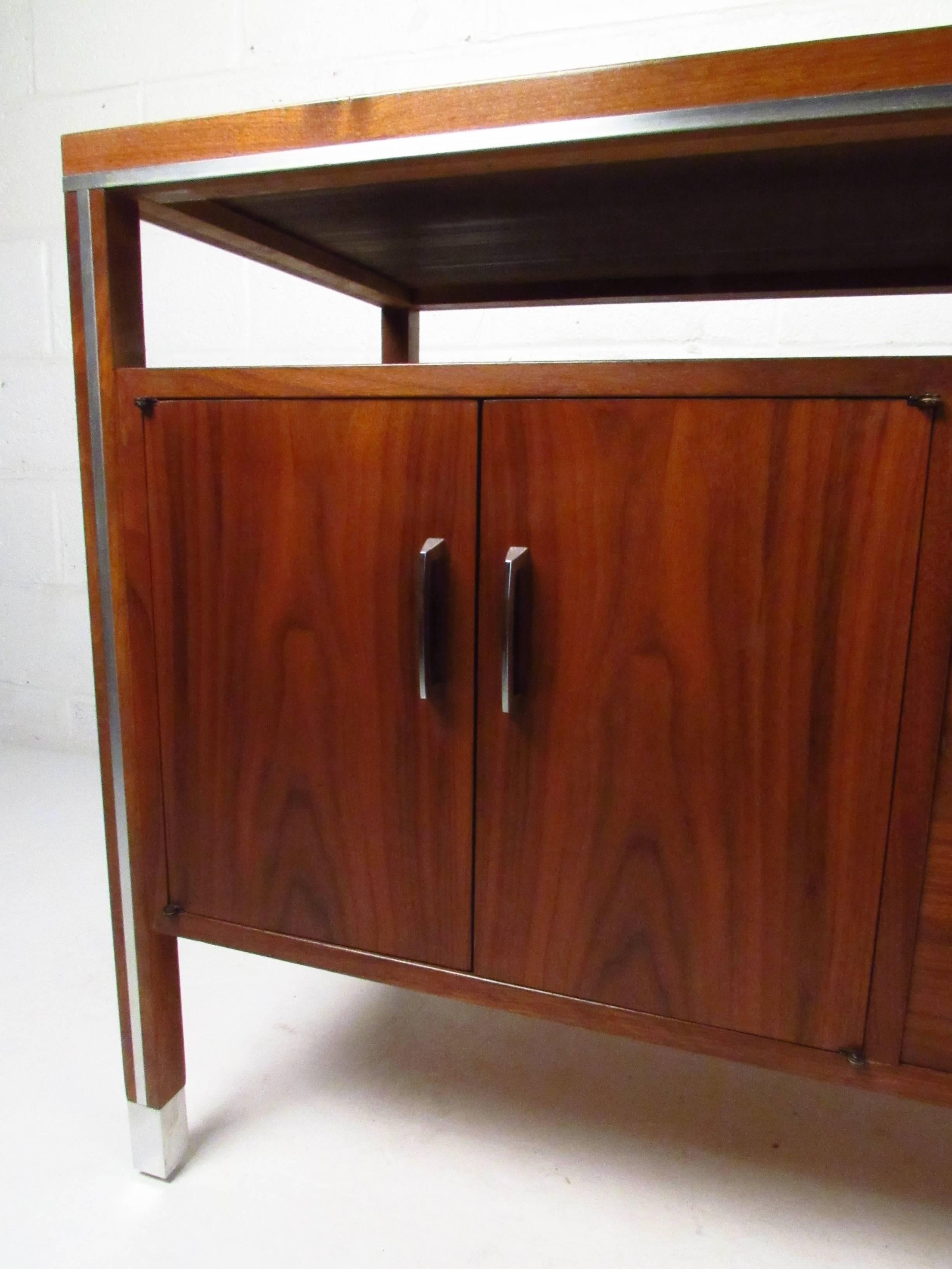 American Mid-Century Modern Office Credenza by Directional