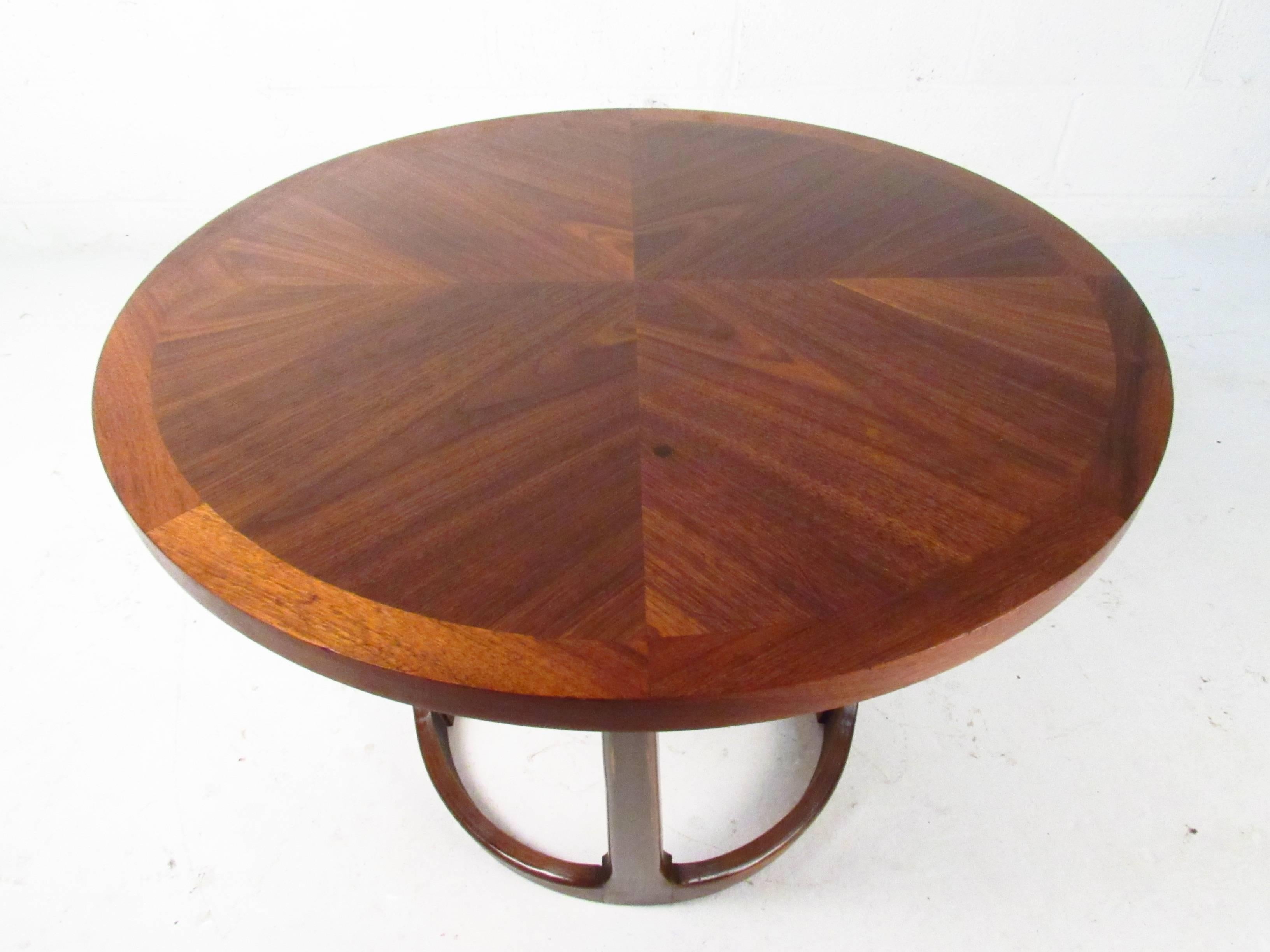 Late 20th Century Mid-Century Modern American Walnut Side Table by Lane