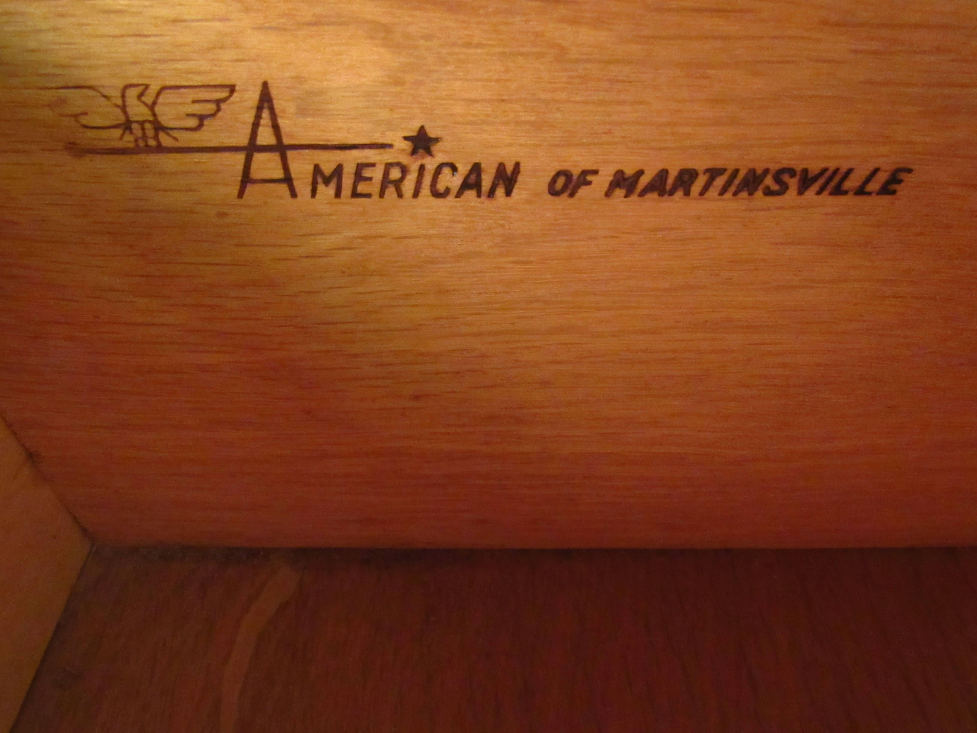 Mid-20th Century Mid-Century Modern Nine-Drawer Dresser by American of Martinsville