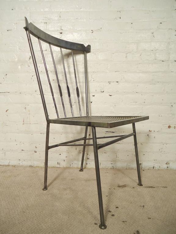 Restored Metal Spindle Back Chairs For Sale at 1stdibs
