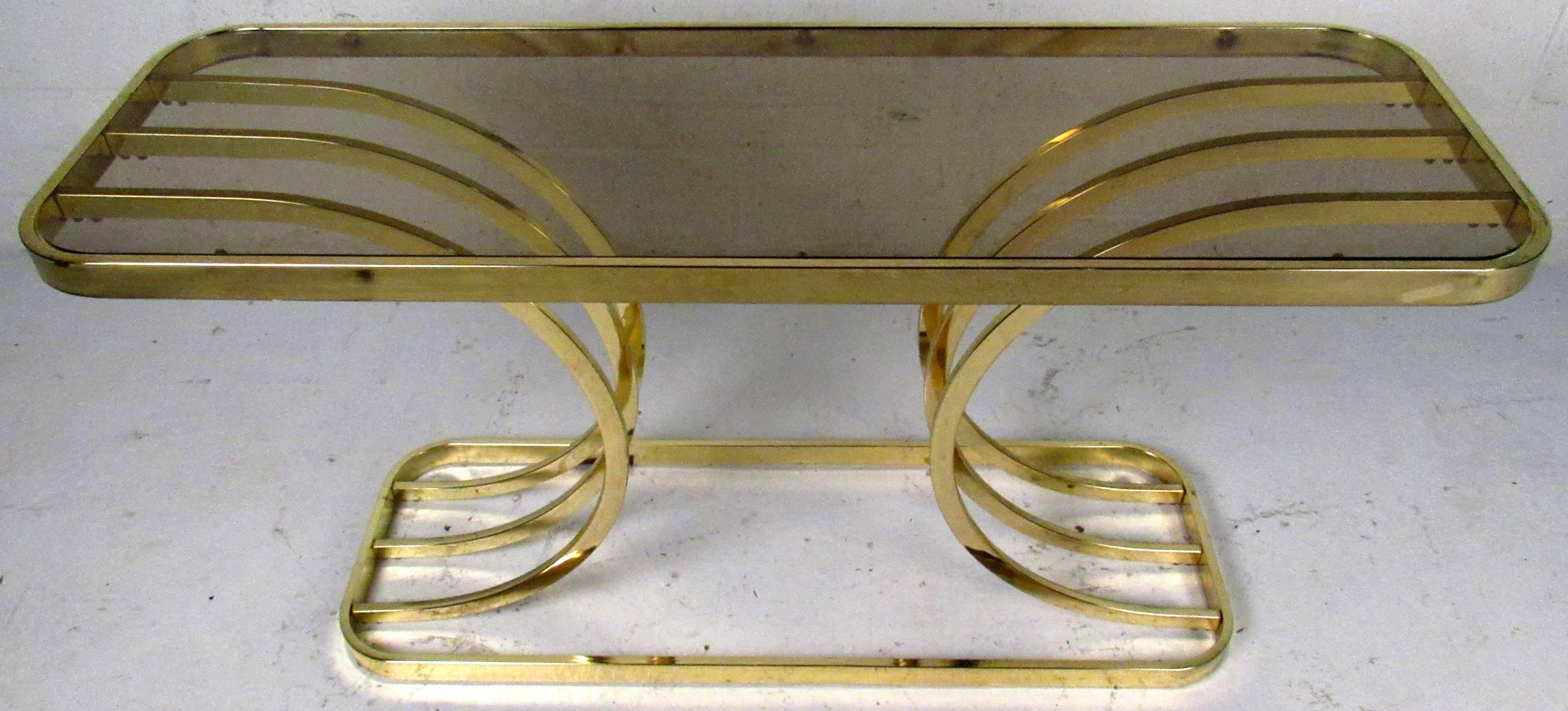 brass console tables