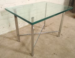 Midcentury X-Base Side Table