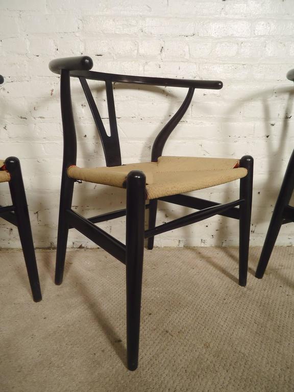 Set of Four Wegner Wishbone Chairs For Sale at 1stDibs