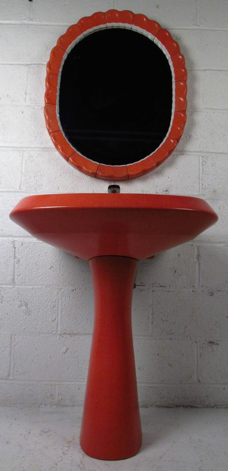 Midcentury Pedestal Sink by PozziGinori For Sale at 1stdibs