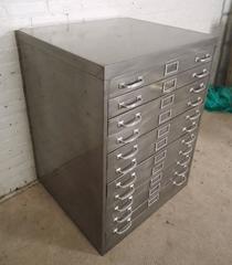 Two Restored Flat File Cabinets