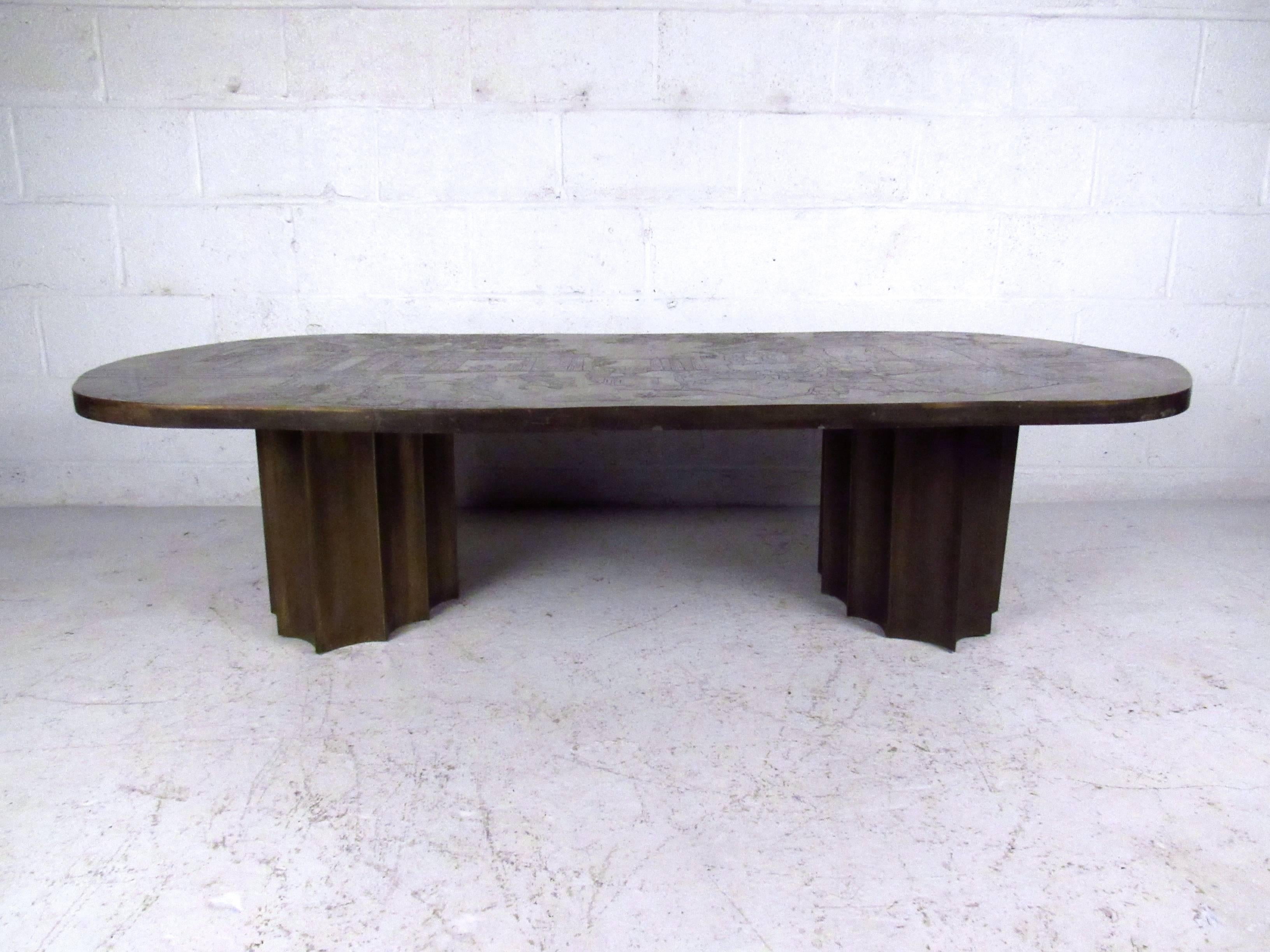 Mid-Century Modern Philip & Kelvin Laverne Free Form Odyssey II Coffee Table