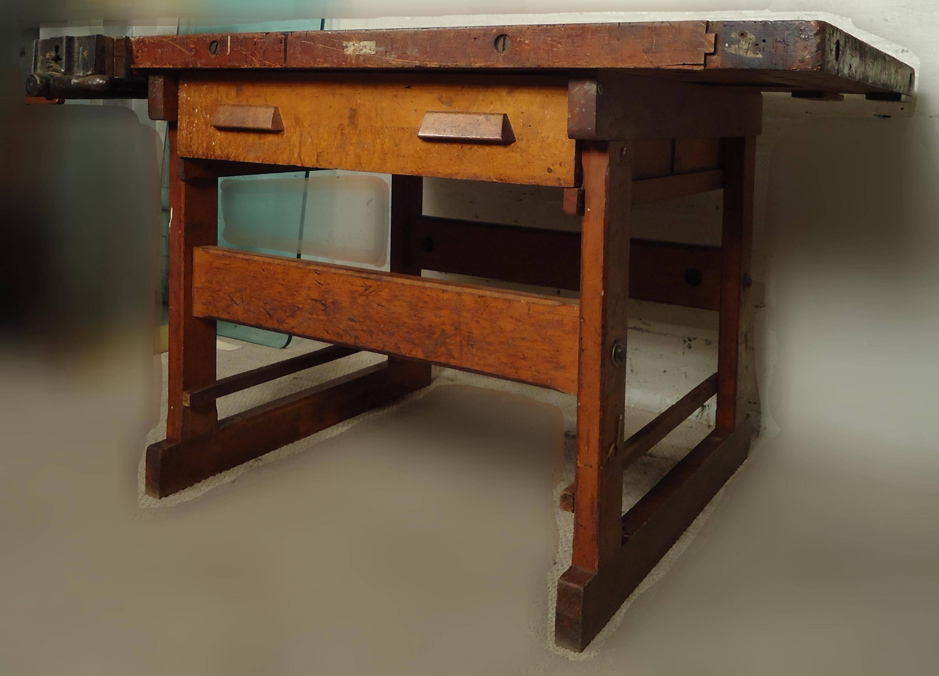 Rustic Vintage Carpenter Work Table