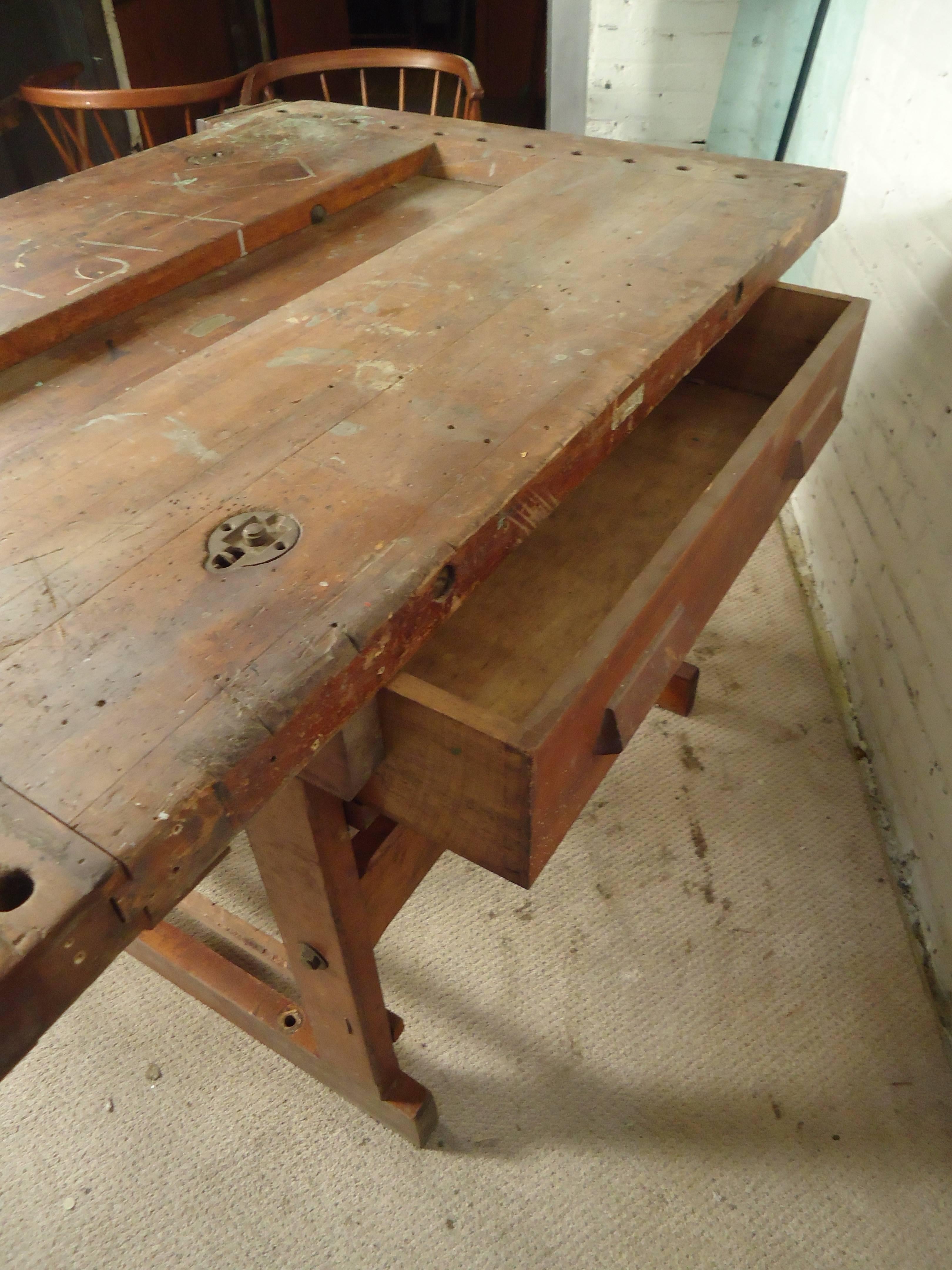 Vintage Carpenter Work Table 1
