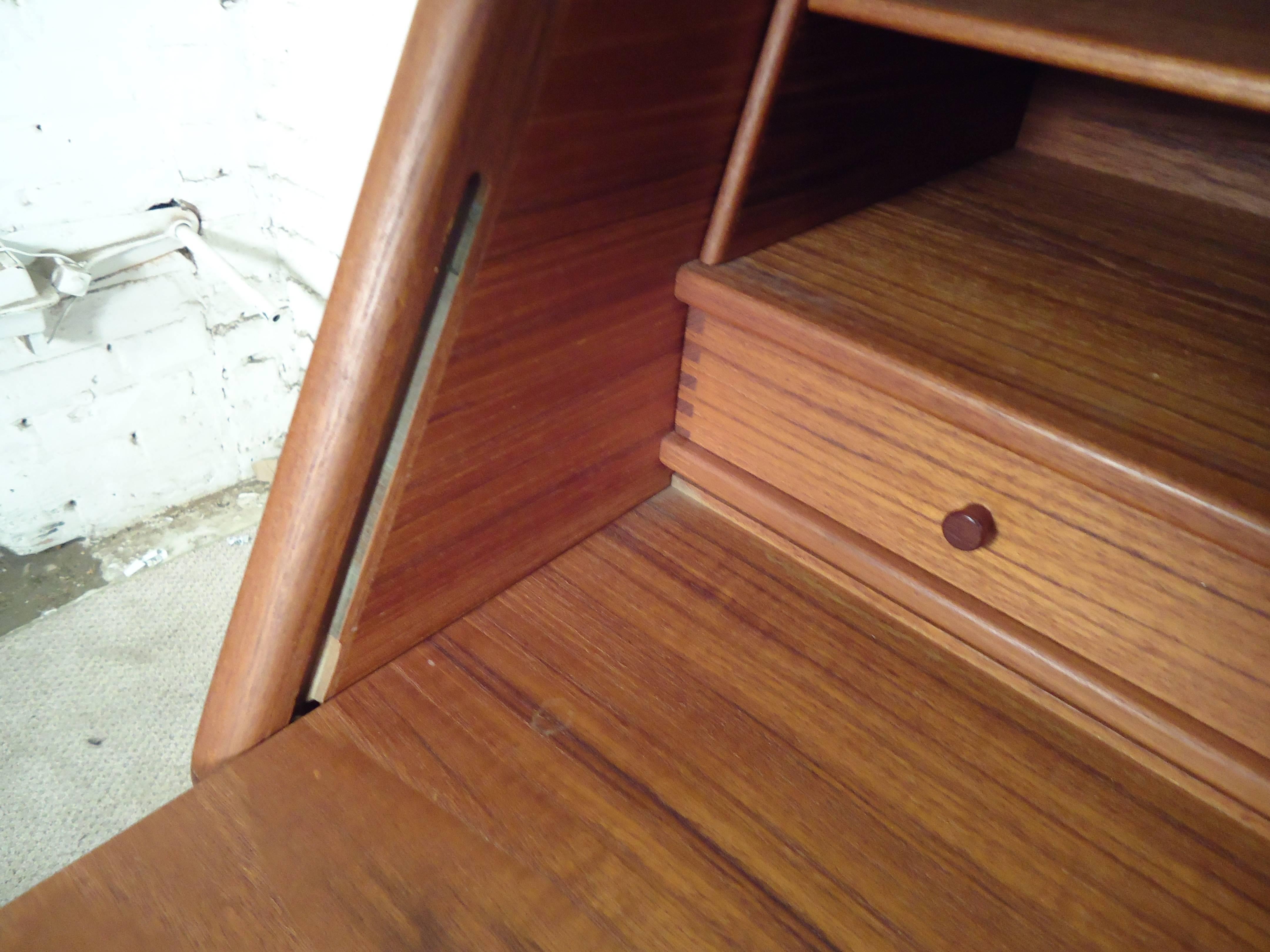 Midcentury Teak Drop-Front Desk by Torring Mobelfabrik 2