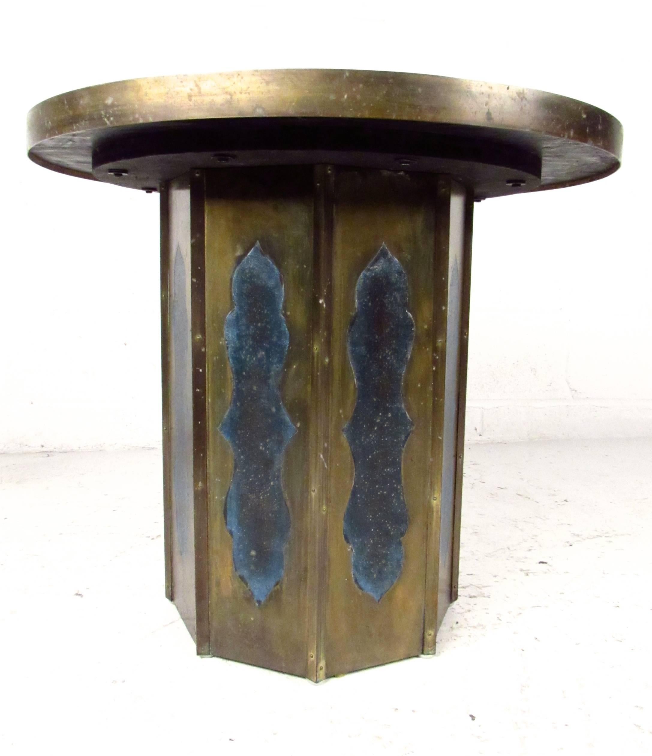 Mid-Century Modern Mid-Century Chinoiserie Style End Table by Philip and Kelvin LaVerne