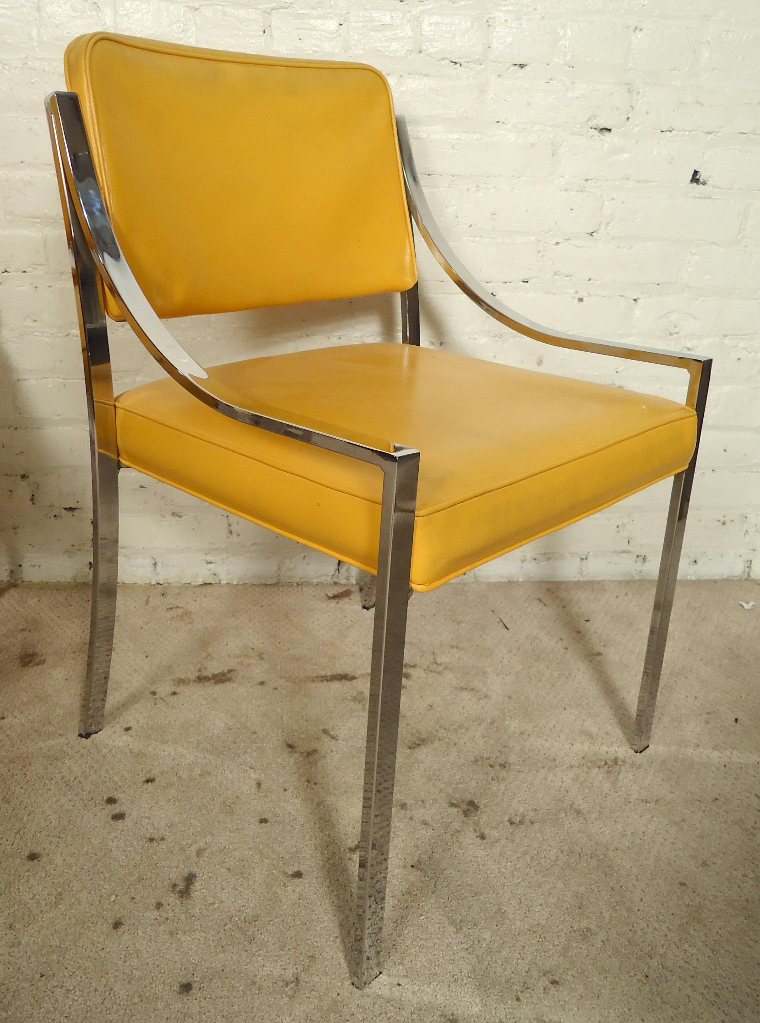 Sleek Midcentury Polished Chairs 2