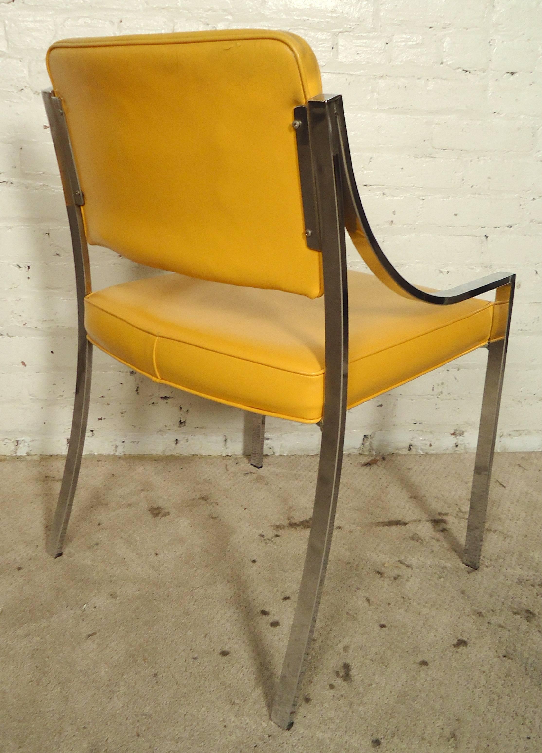 Mid-20th Century Sleek Midcentury Polished Chairs