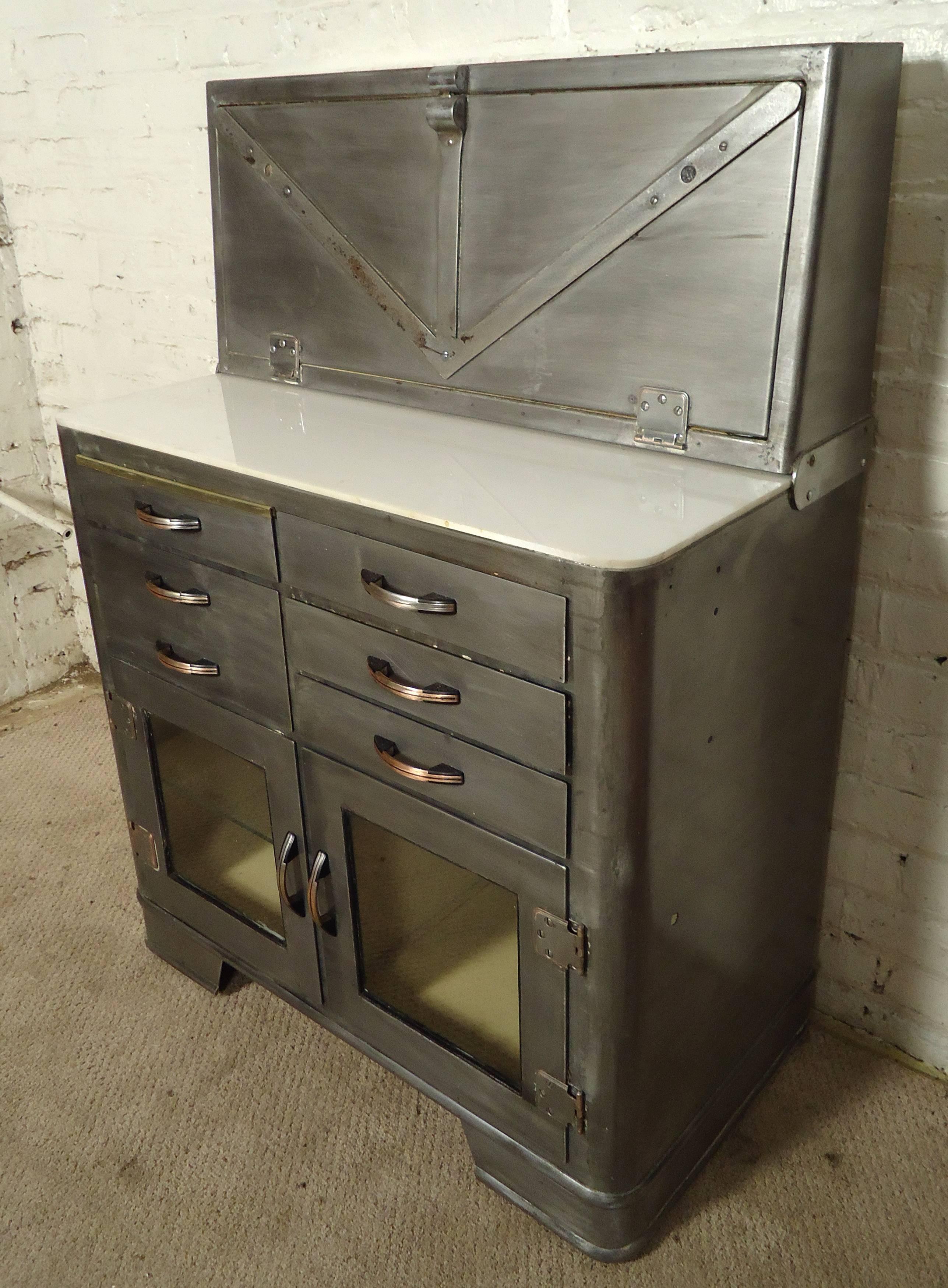 vintage metal bathroom cabinet