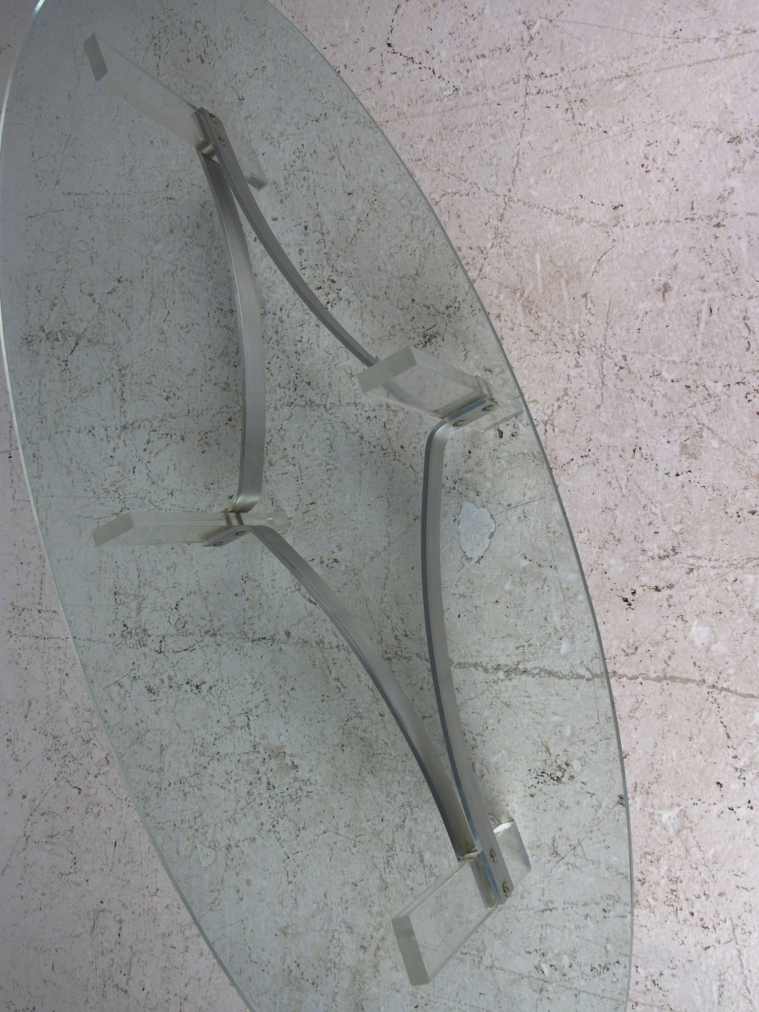 Mid-Century Modern Lucite Coffee Table in the Style of Charles Hollis Jones 1