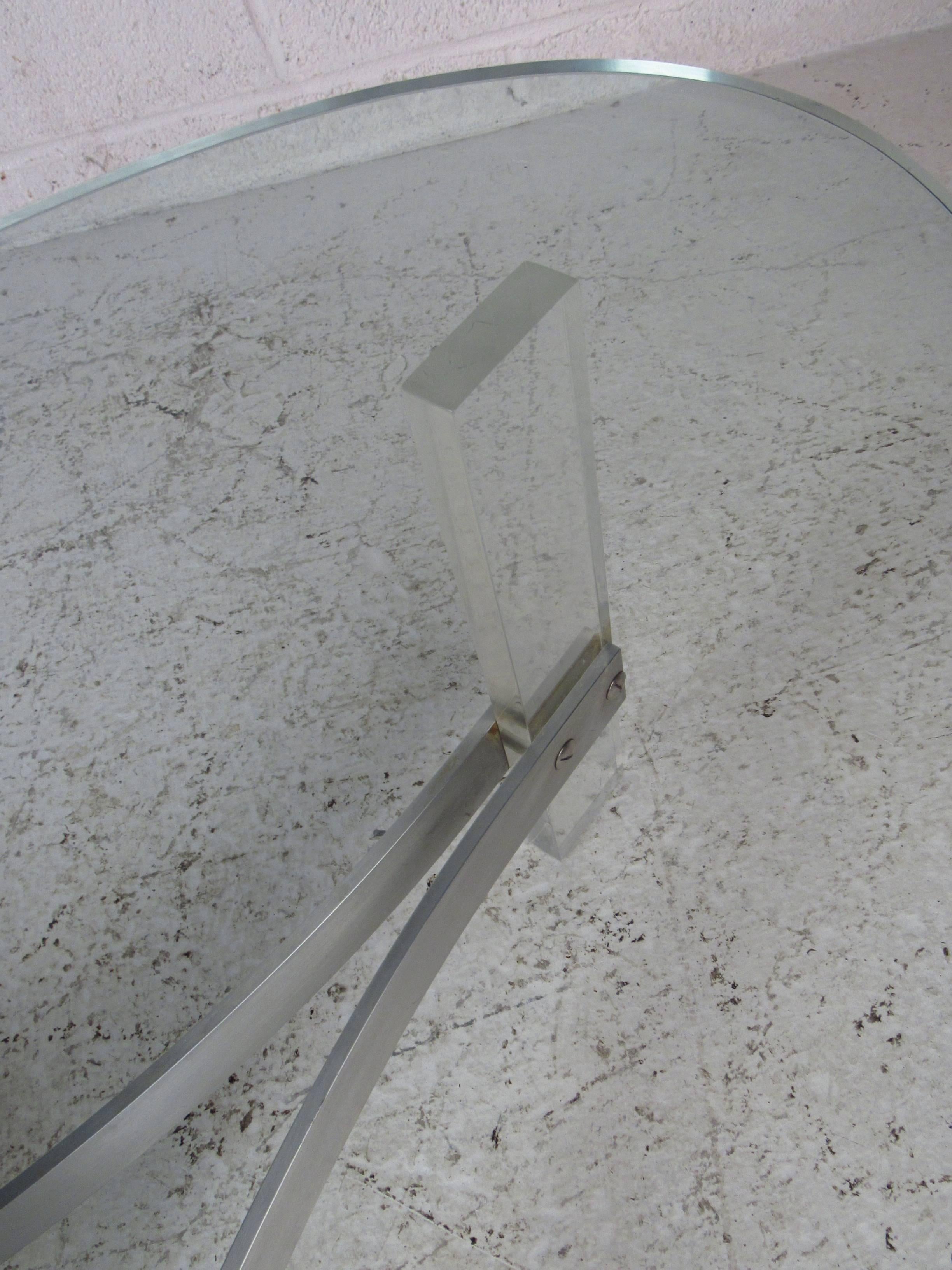 Mid-Century Modern Lucite Coffee Table in the Style of Charles Hollis Jones 2