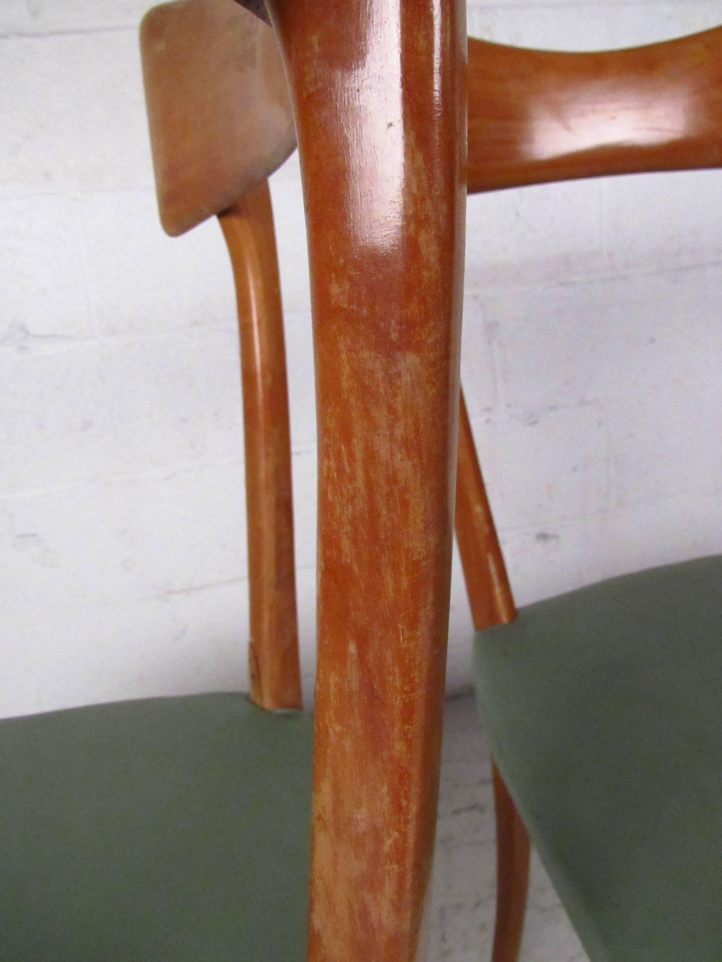 Midcentury Set of Ico Parisi Style Italian Dining Chairs 2