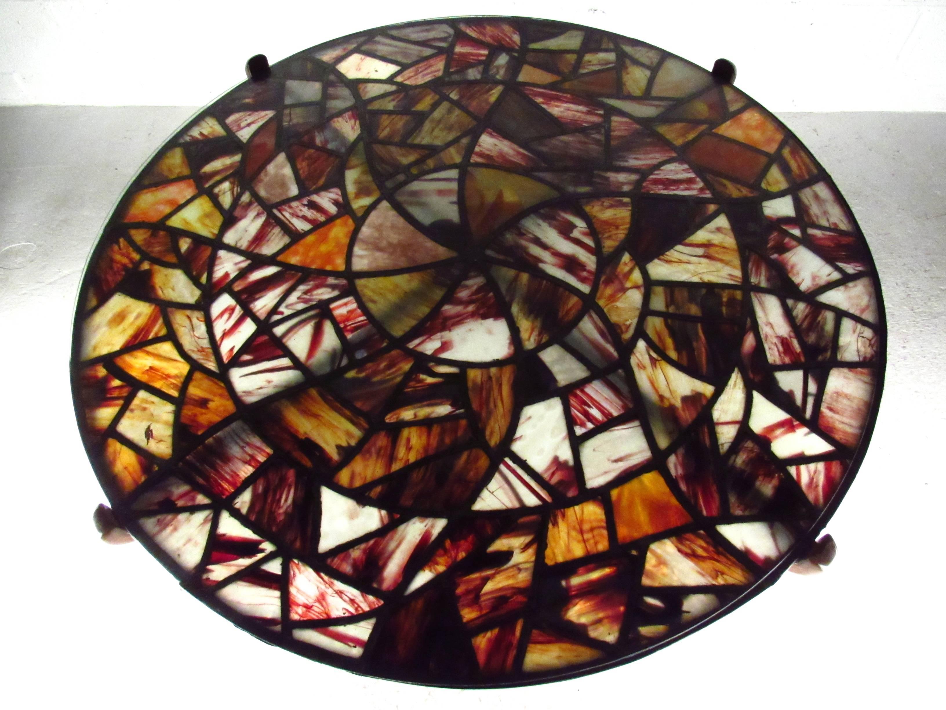 stained glass table