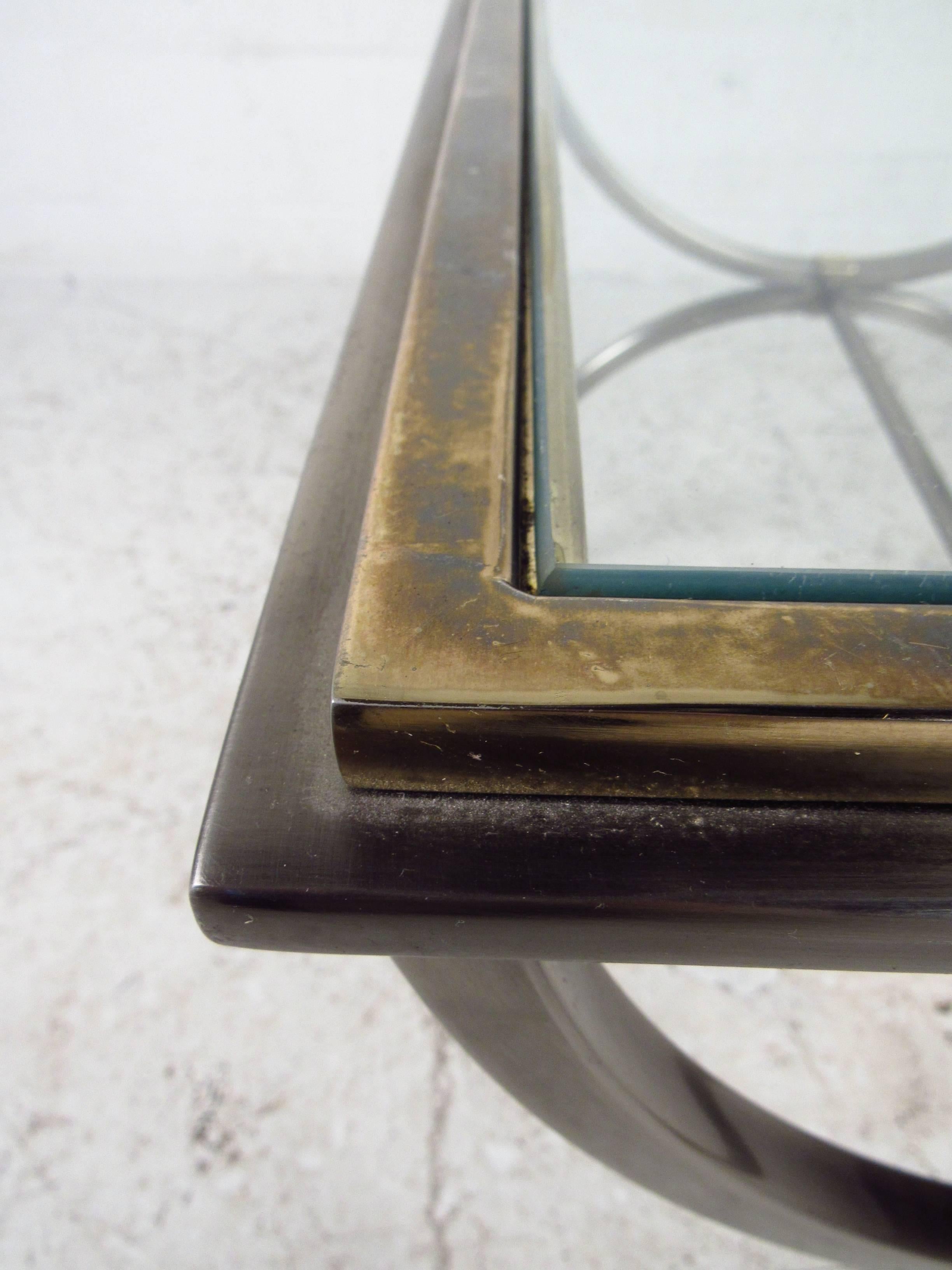 Pair Midcentury Style Metal Accent End Tables 3