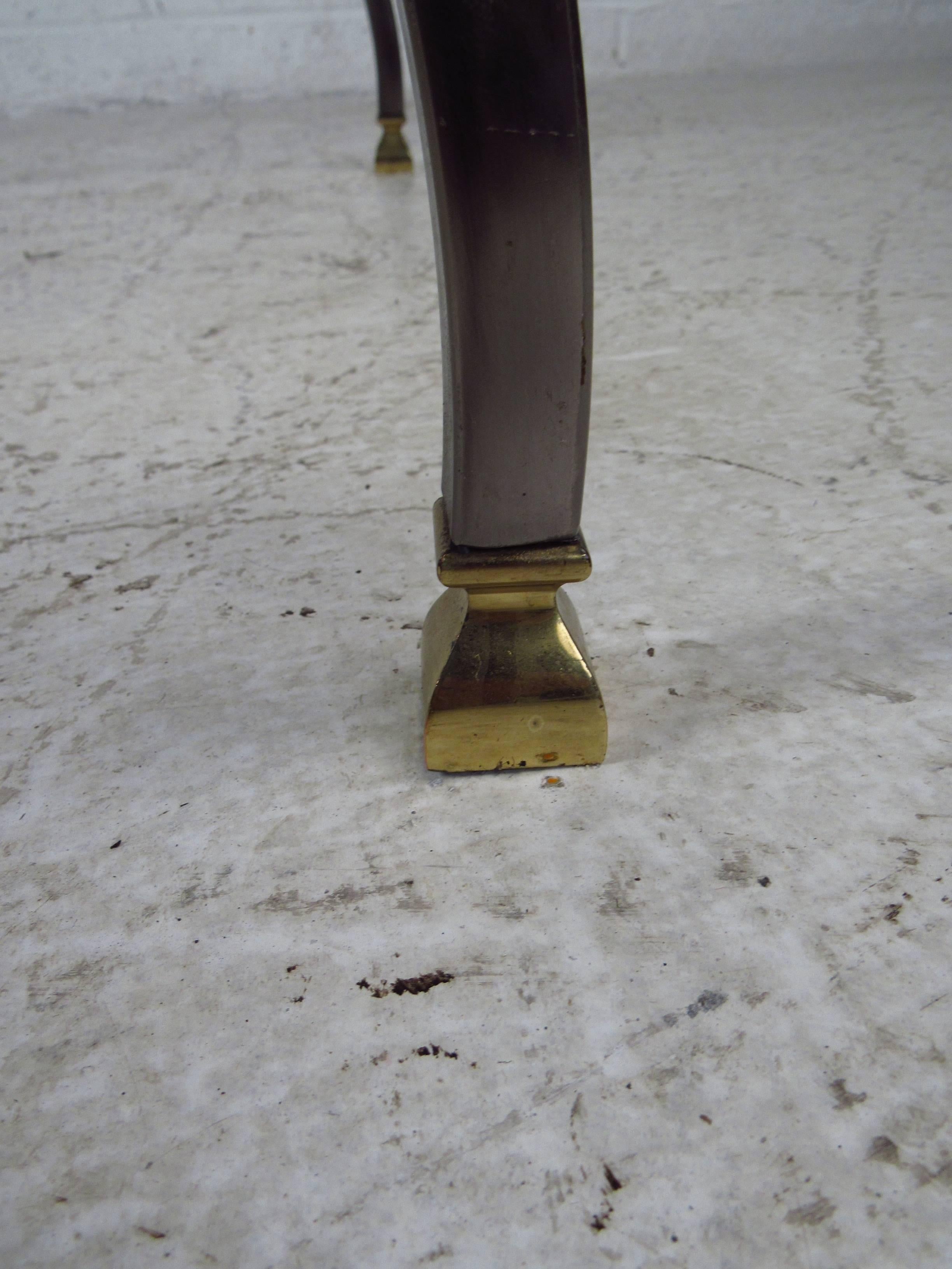 Pair Midcentury Style Metal Accent End Tables 2