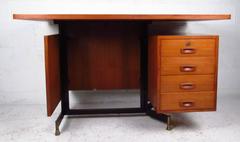 Italian Modern Teak Desk